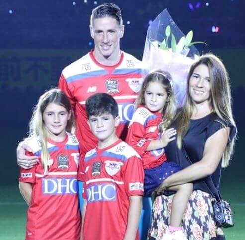 Olalla Dominguez Liste with her family.